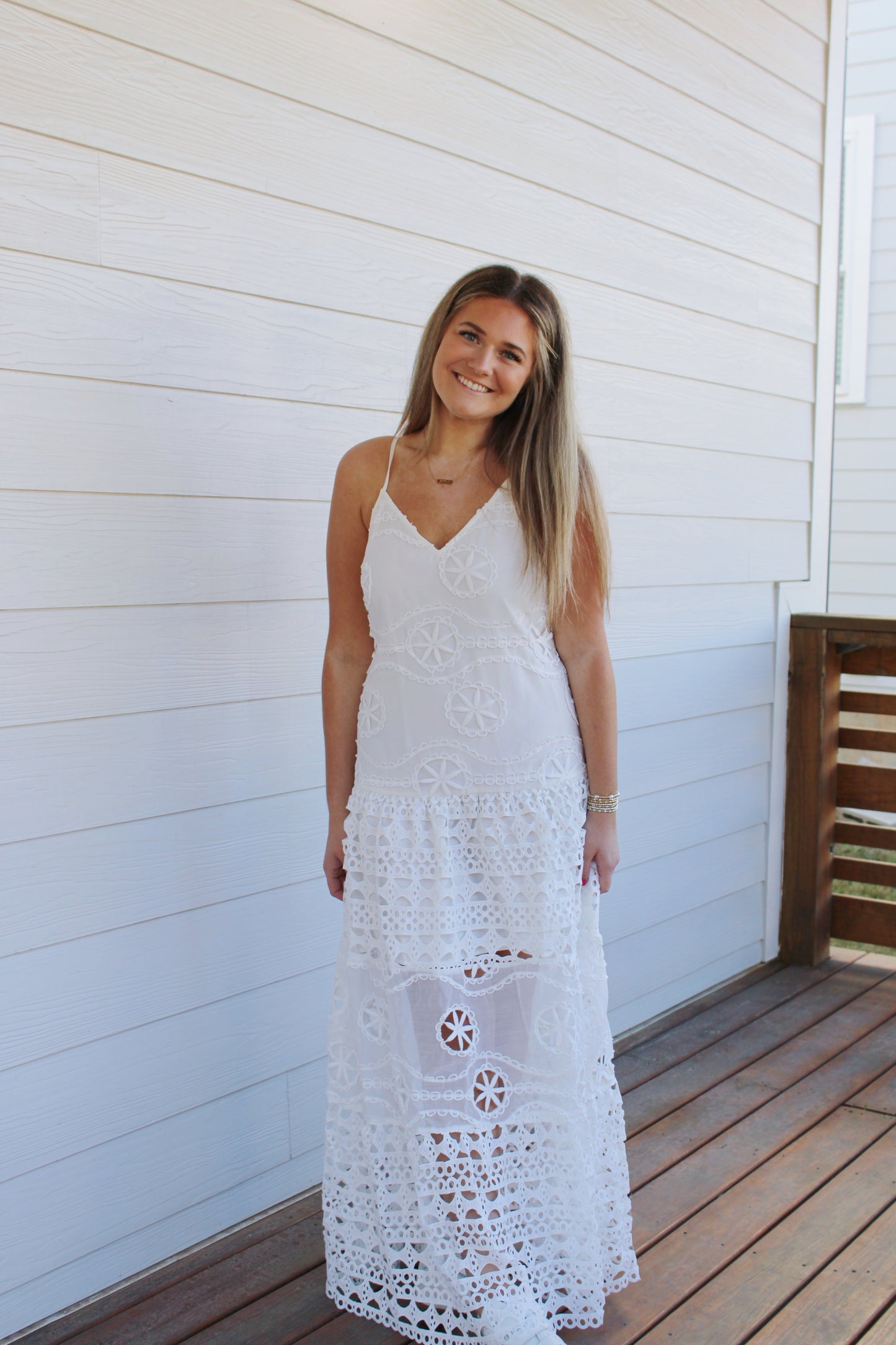 Grace Maxi Dress -White