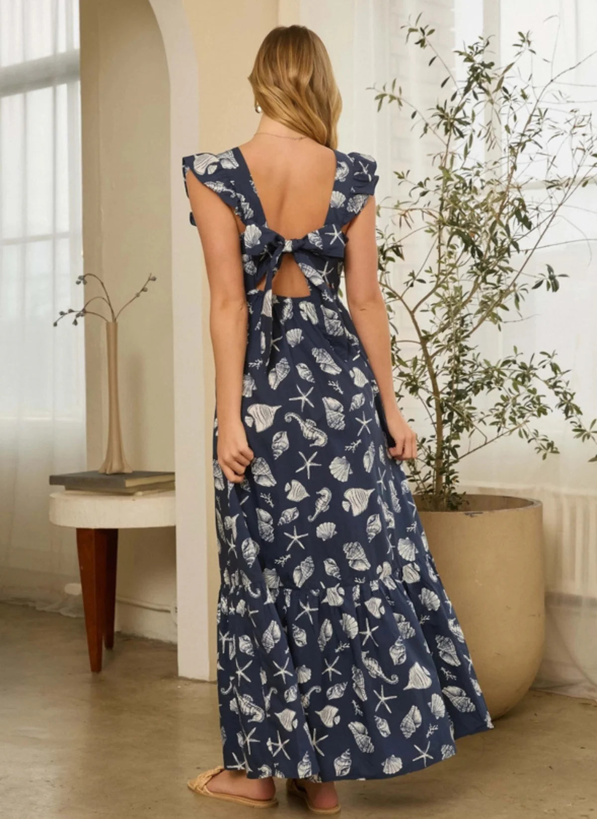 Saltwater Shell Maxi Dress