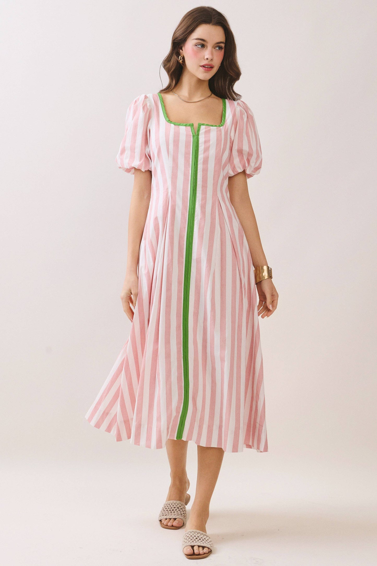 Valerie Midi Dress -Blue