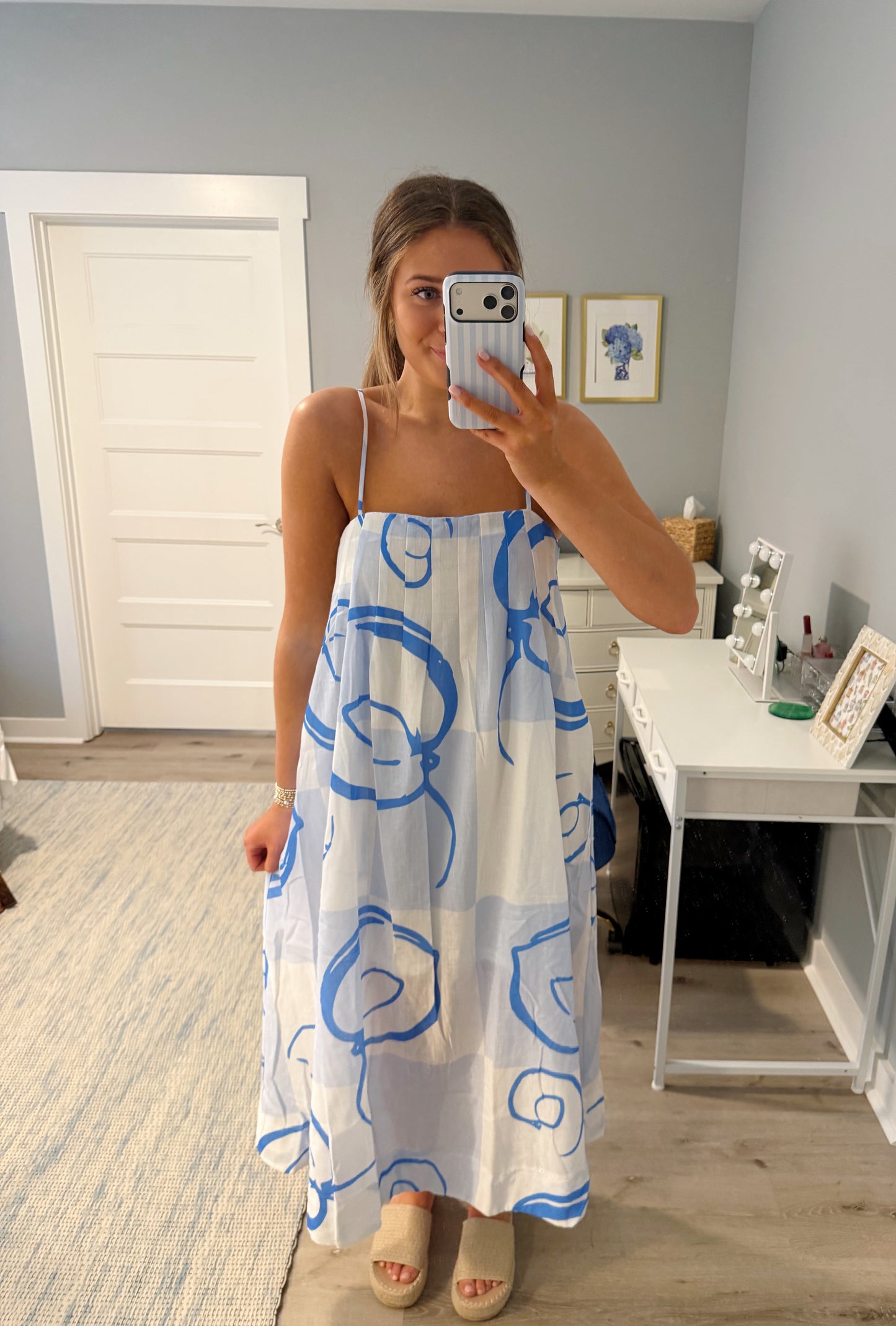 Villa Maxi Dress- Blue