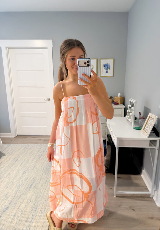 Villa Maxi Dress- Peach