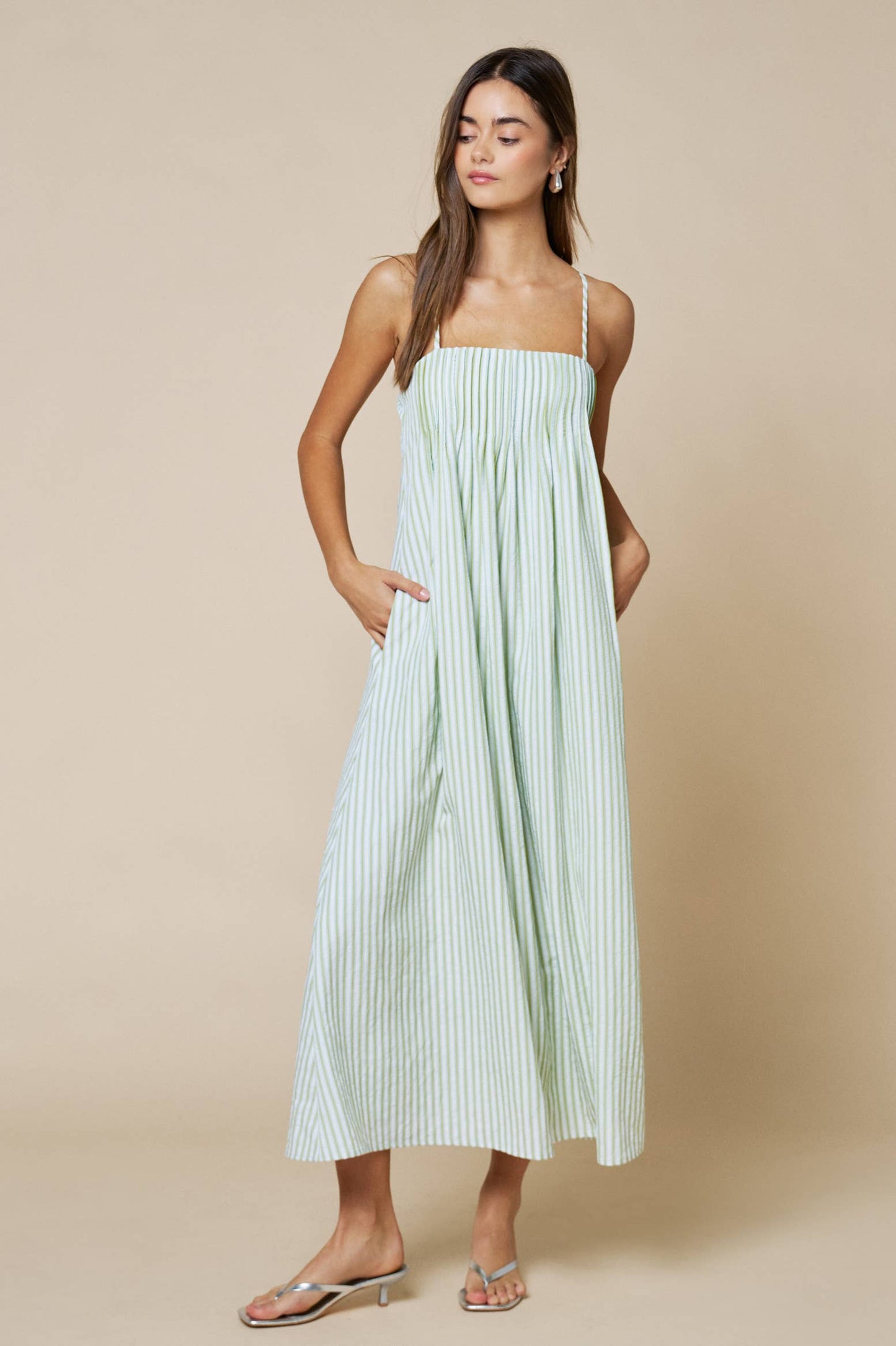 Green Stripe Maxi