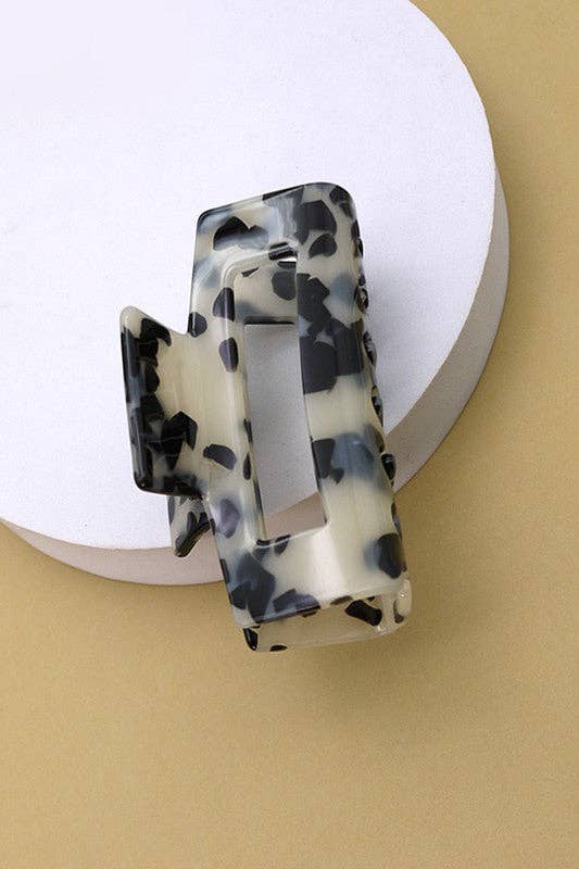 Black Rectangle Claw Clip