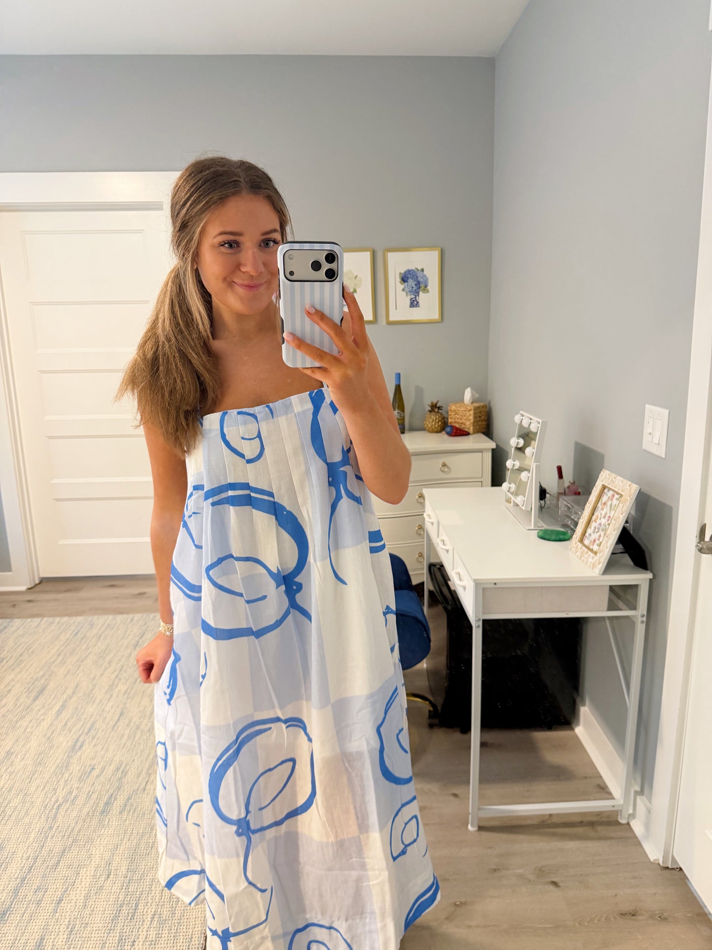 Villa Maxi Dress- Blue