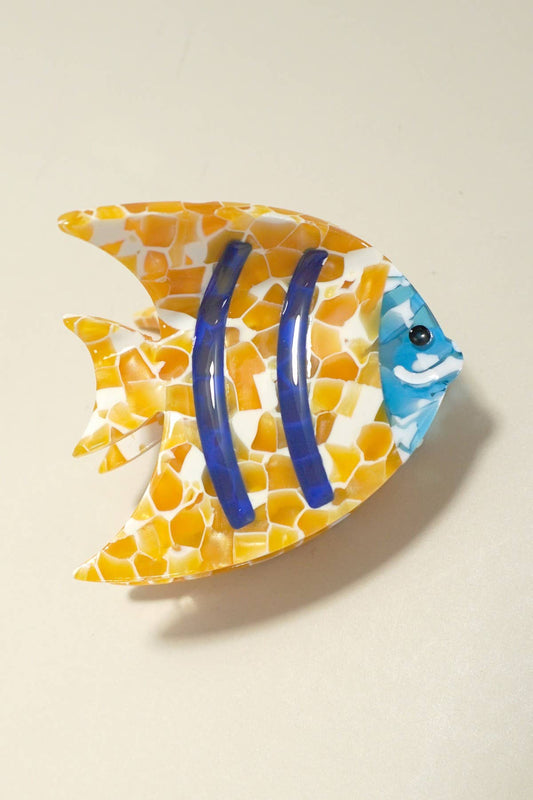 Yellow Fish Claw Clip