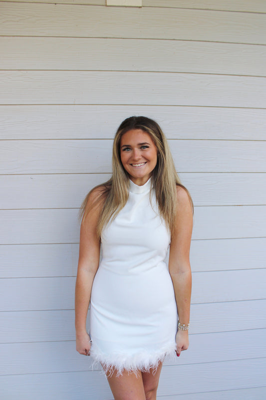 Elevated Open Back Mini -White