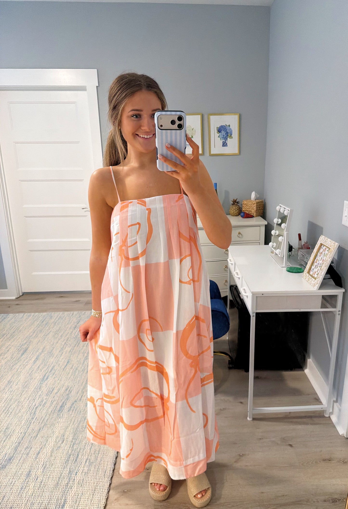 Villa Maxi Dress- Peach