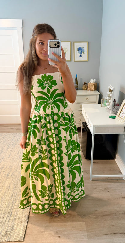 Vacay Maxi Dress -Green