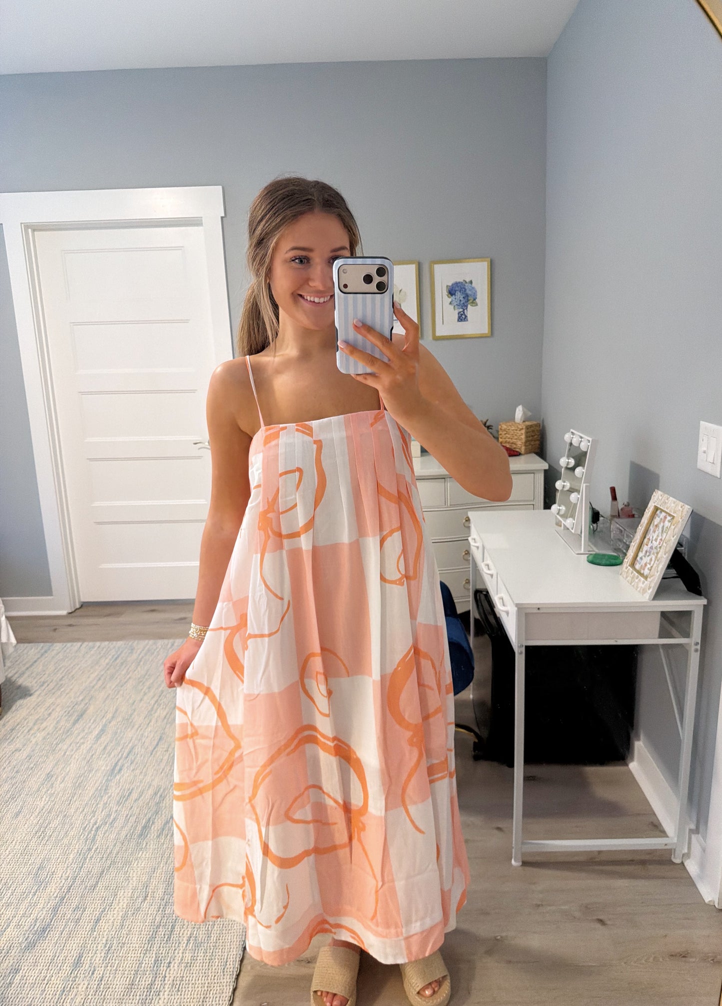Villa Maxi Dress- Peach