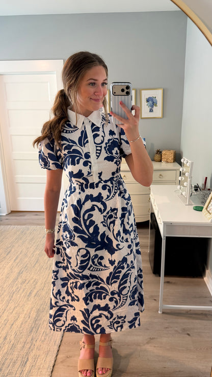 Blue Skies Midi Dress