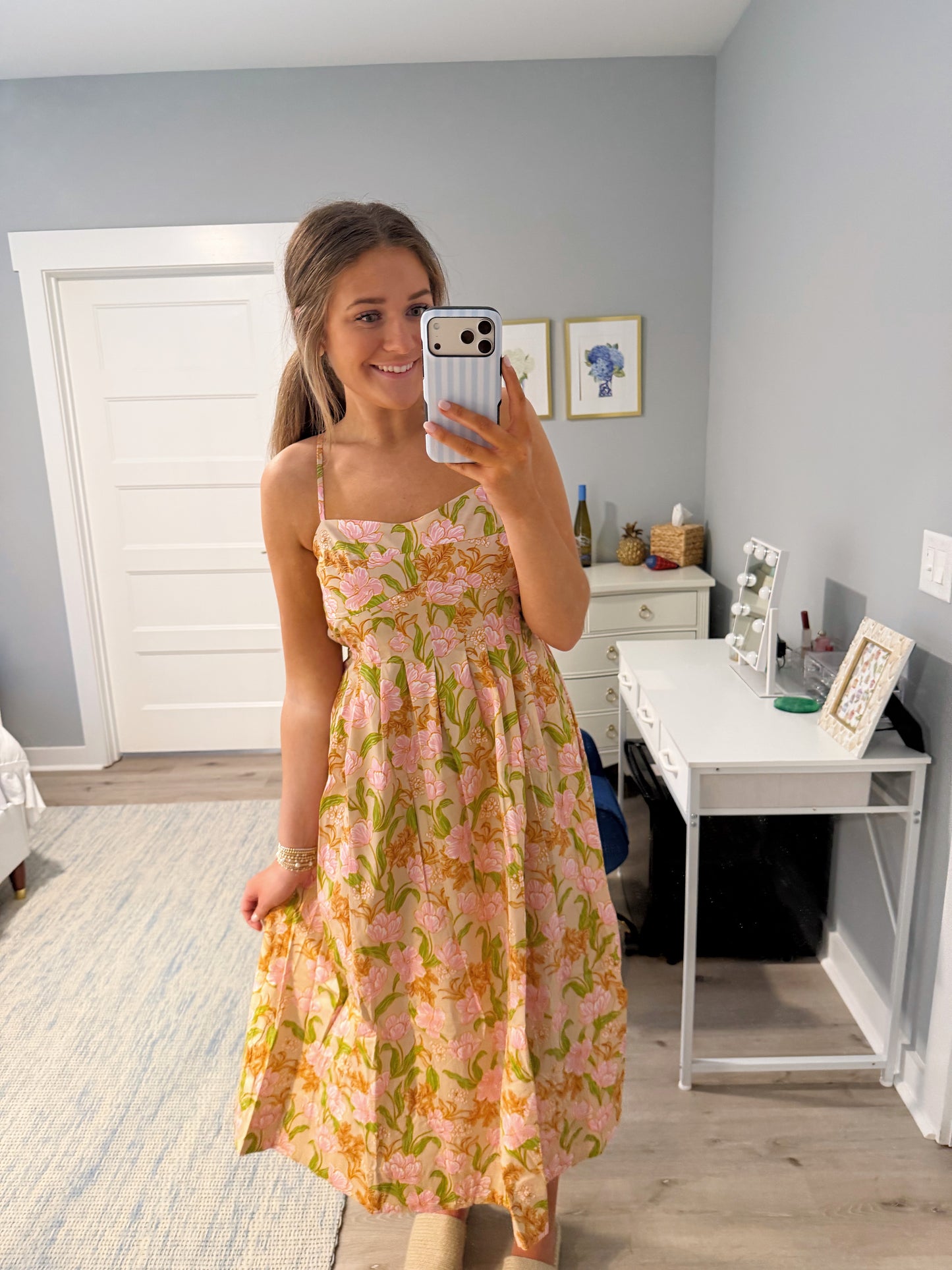 Spring Floral Maxi Dress