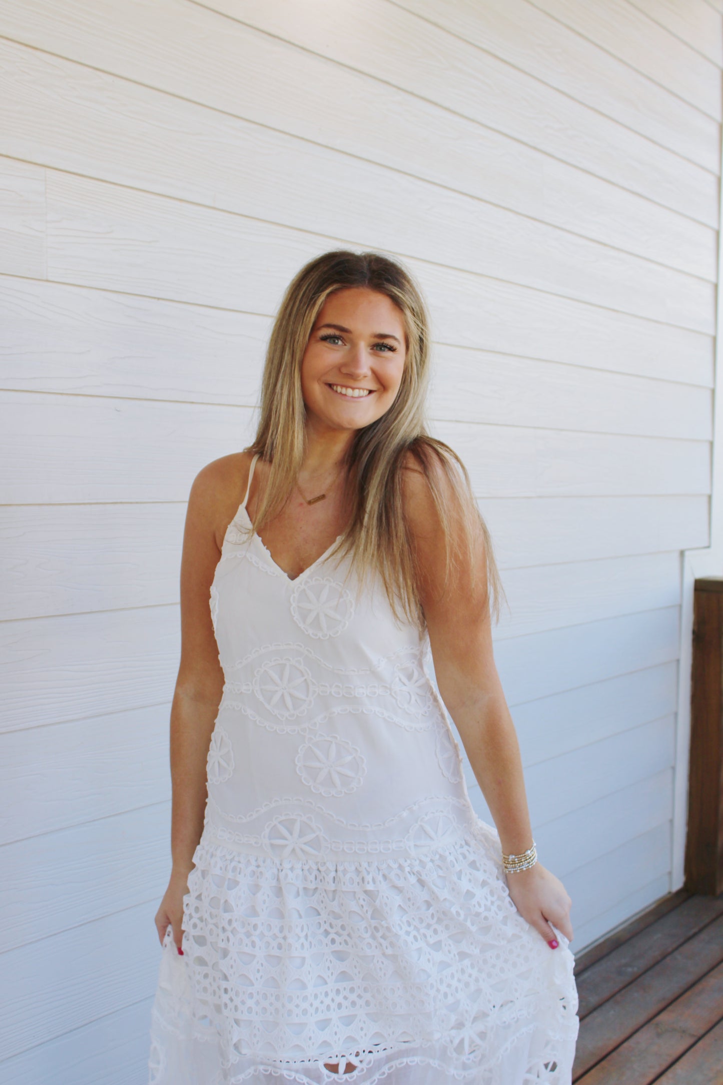 Grace Maxi Dress -White