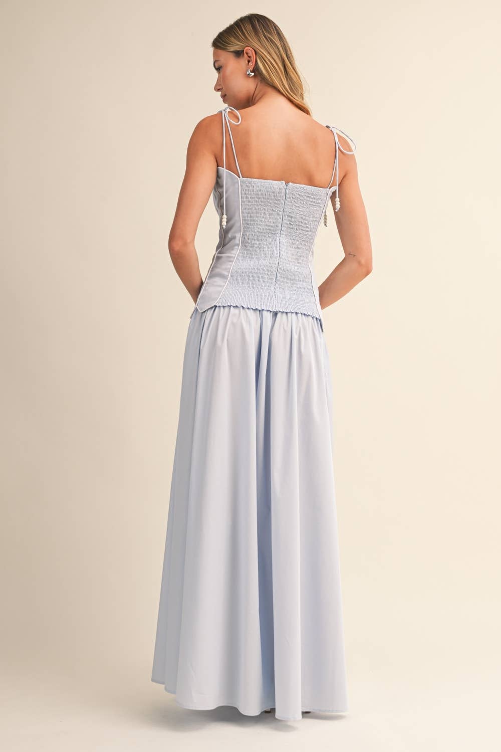 Baby Blue Scalloped Top