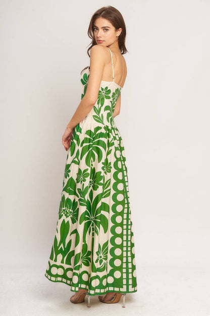 Vacay Maxi Dress -Green