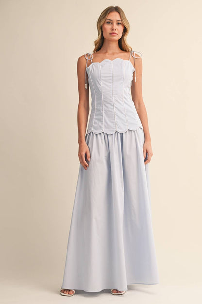Baby Blue Maxi Skirt