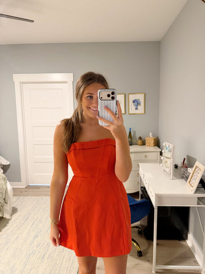 Juliet Mini Dress -Red