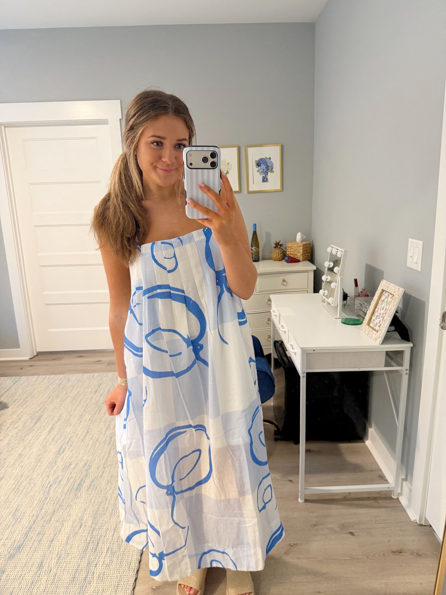 Villa Maxi Dress- Blue