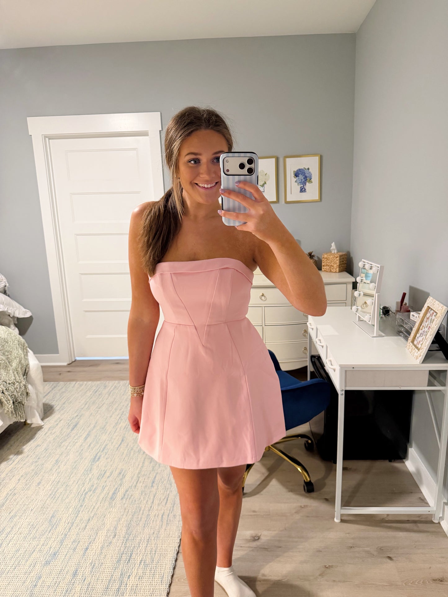 Juliet Mini Dress -Pink