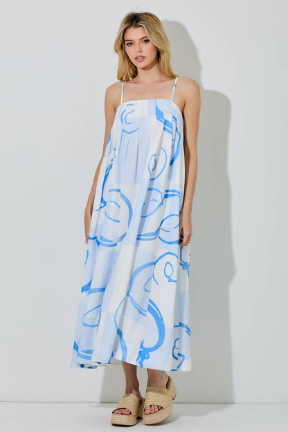 Villa Maxi Dress- Blue