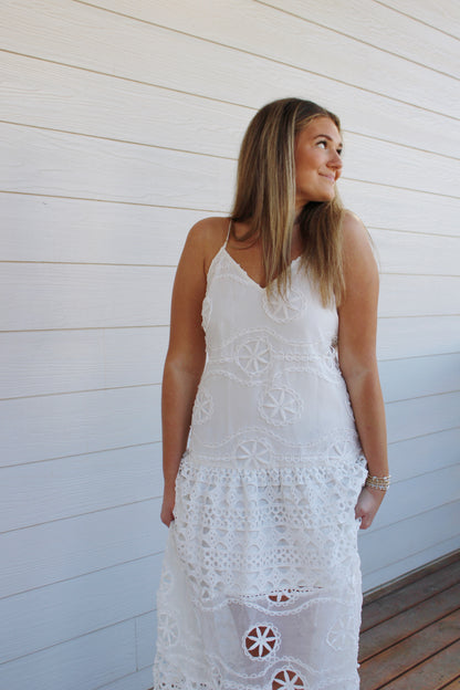 Grace Maxi Dress -White