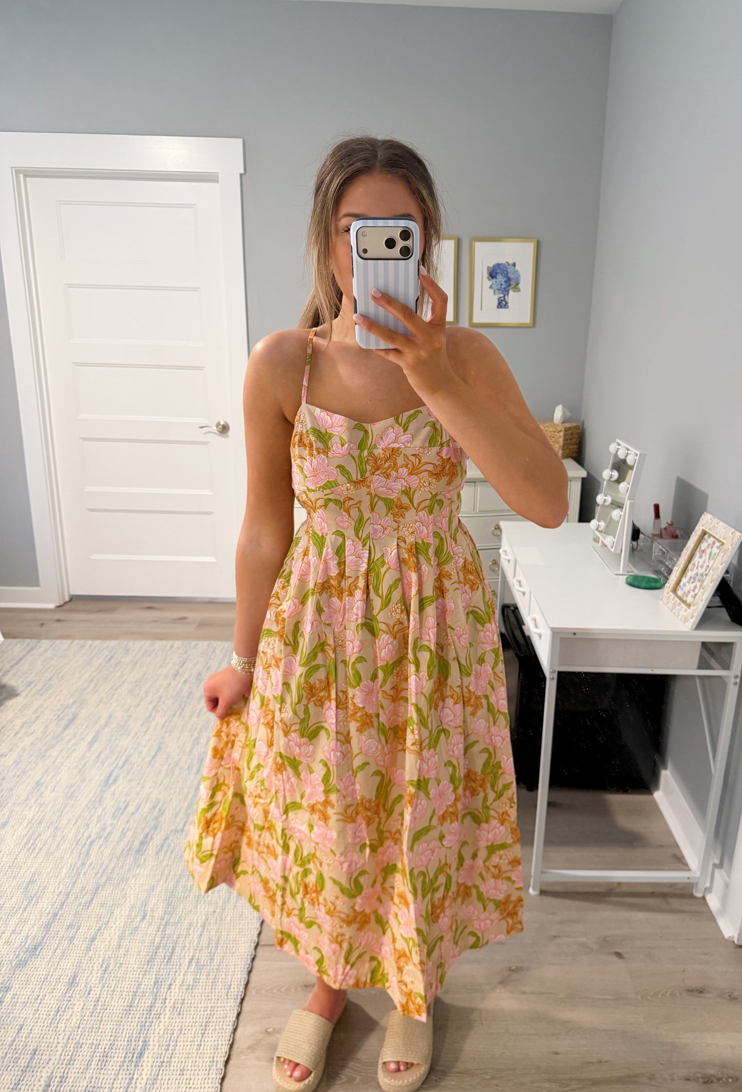 Spring Floral Maxi Dress