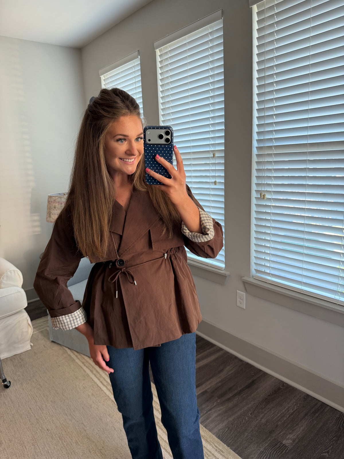 Oliver Trench Coat- Brown