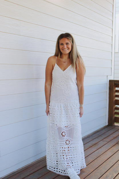 Grace Maxi Dress -White