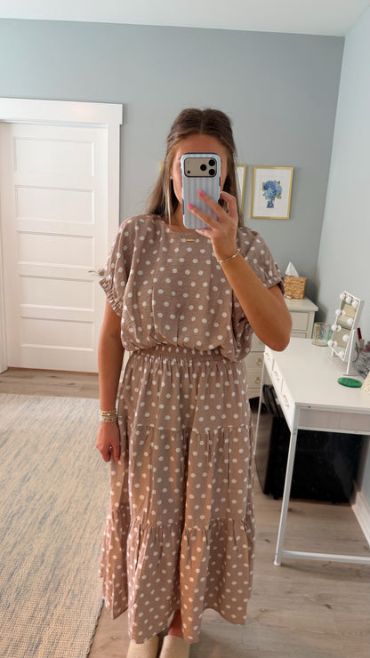 Sally Polka Dot Midi Skirt