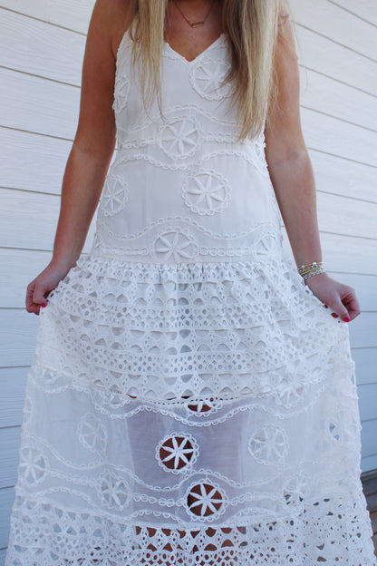 Grace Maxi Dress -White