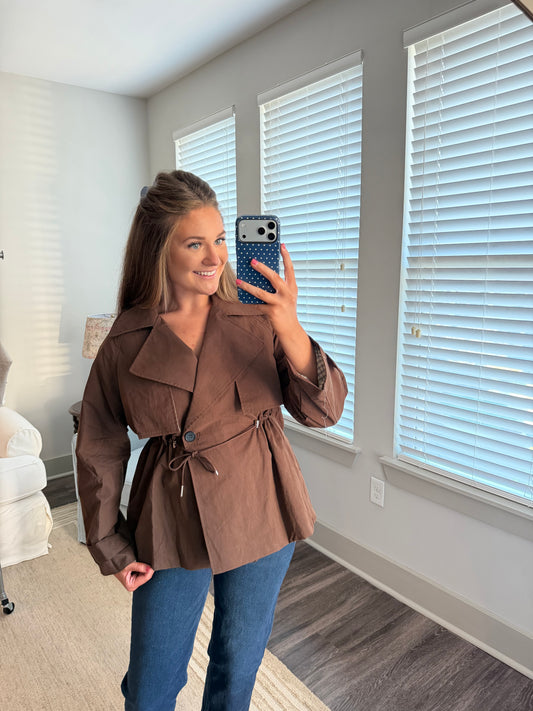 Oliver Trench Coat- Brown