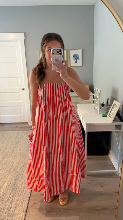 Red Stripe Maxi