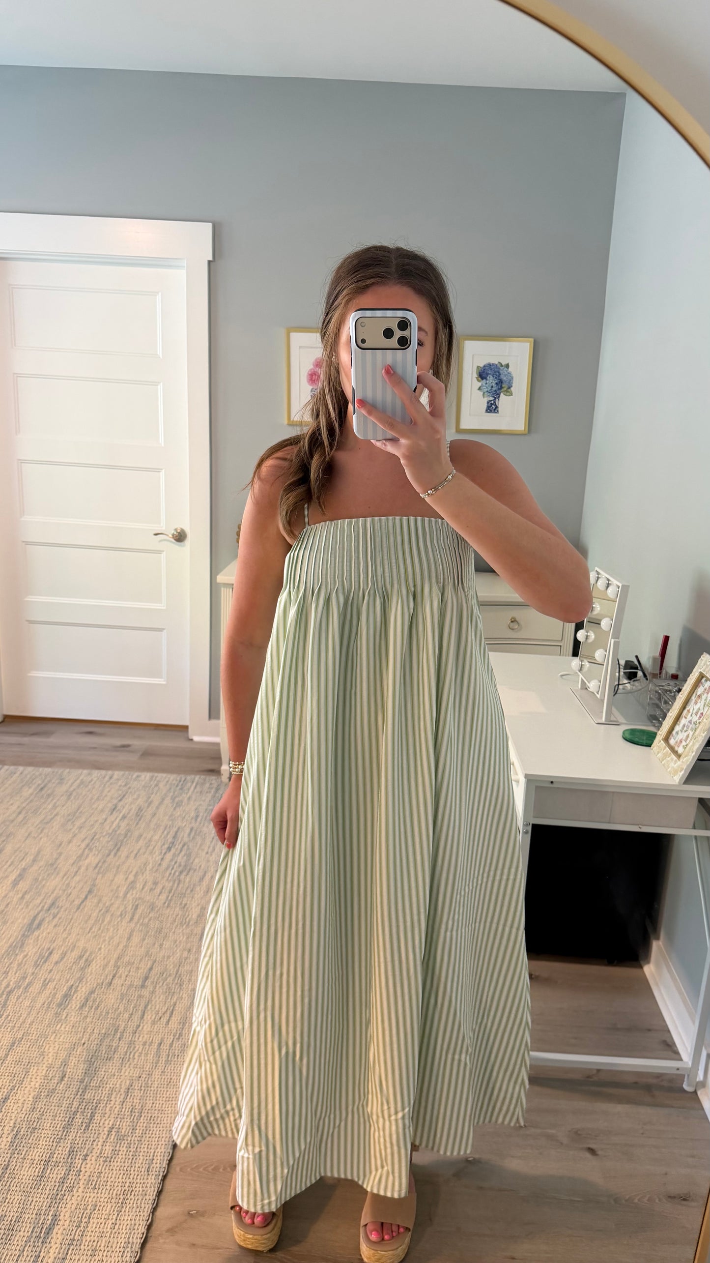 Green Stripe Maxi