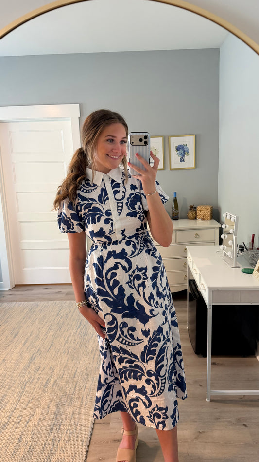 Blue Skies Midi Dress