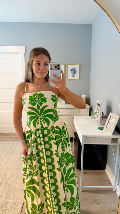 Vacay Maxi Dress -Green