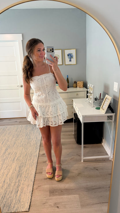 Floral Eyelet Mini