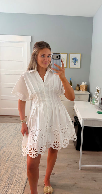 Scallop Mini Dress