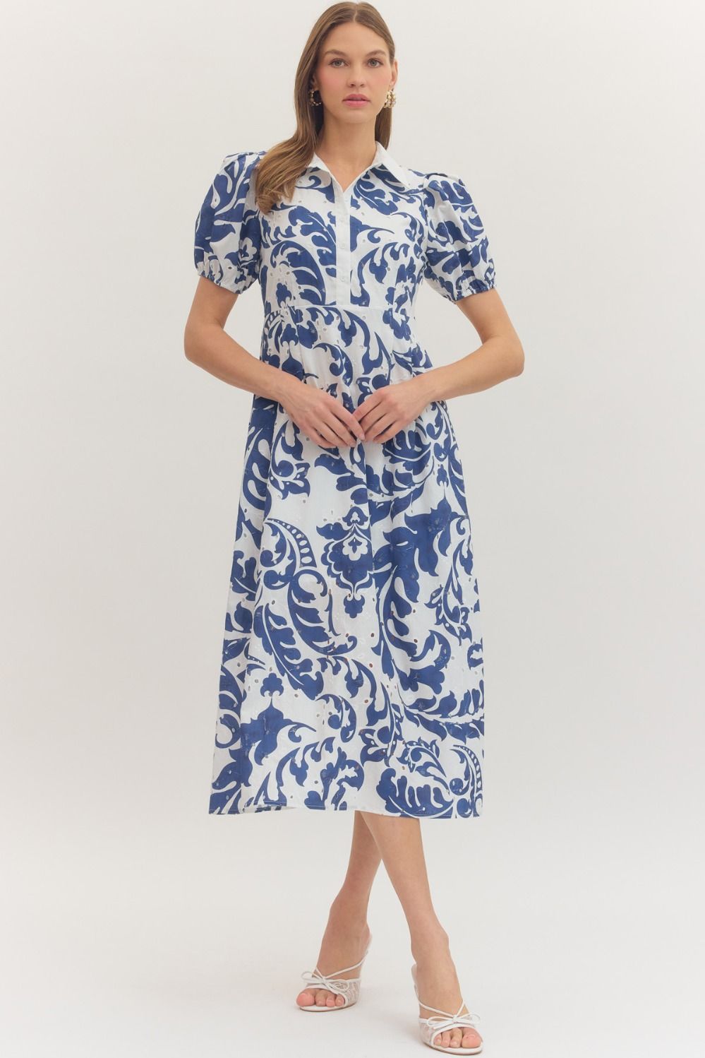 Blue Skies Midi Dress