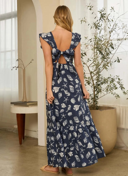 Saltwater Shell Maxi Dress