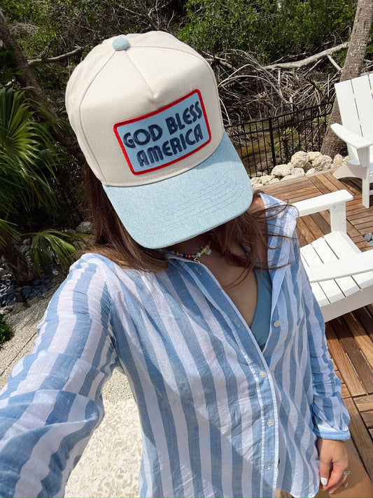 God Bless America - Vintage Trucker Hat