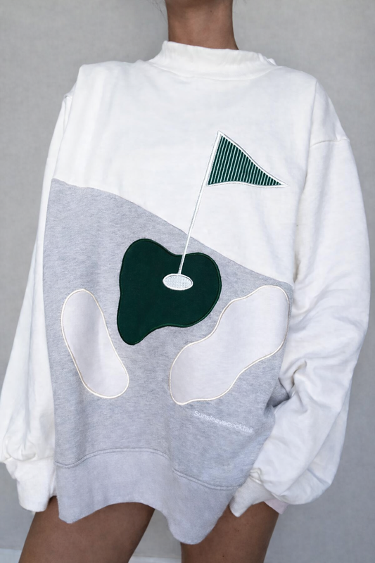 Golfing On The Green Mockneck Sweatshirt