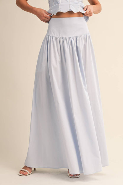 Baby Blue Maxi Skirt