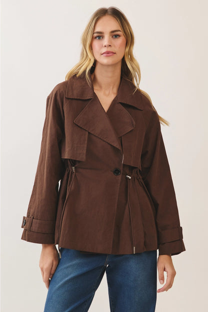 Oliver Trench Coat- Brown