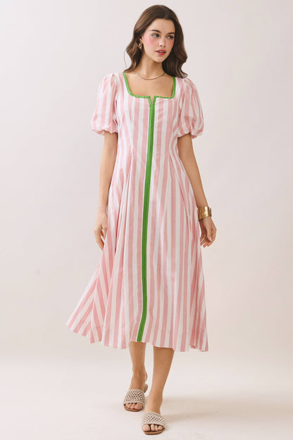 Valerie Midi Dress -Blue